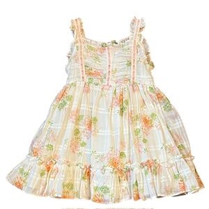 NWT Ralph Lauren Floral Ruffle Dress with Bow